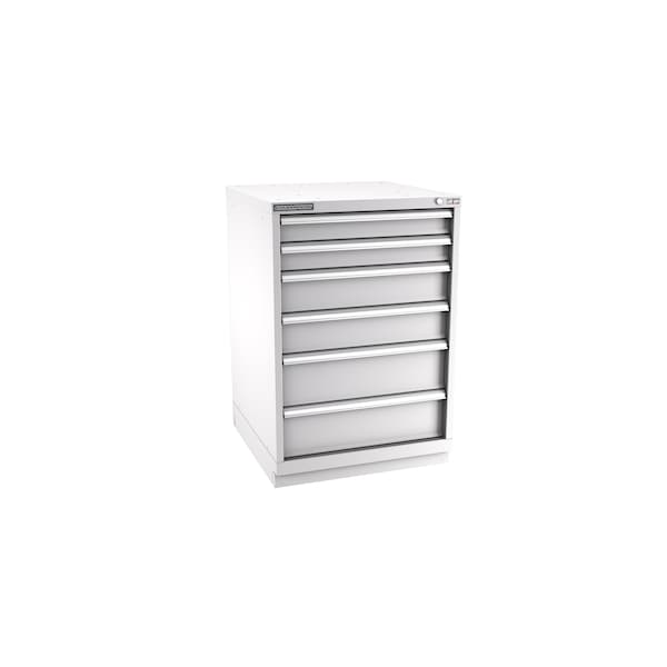 Champion Tool Storage Modular Tool Cabinet, 6 Drawer, Light Gray, Steel, 28 in W x 28-1/2 in D x 41-3/4 in H S18000602ILCFTB-LG - main